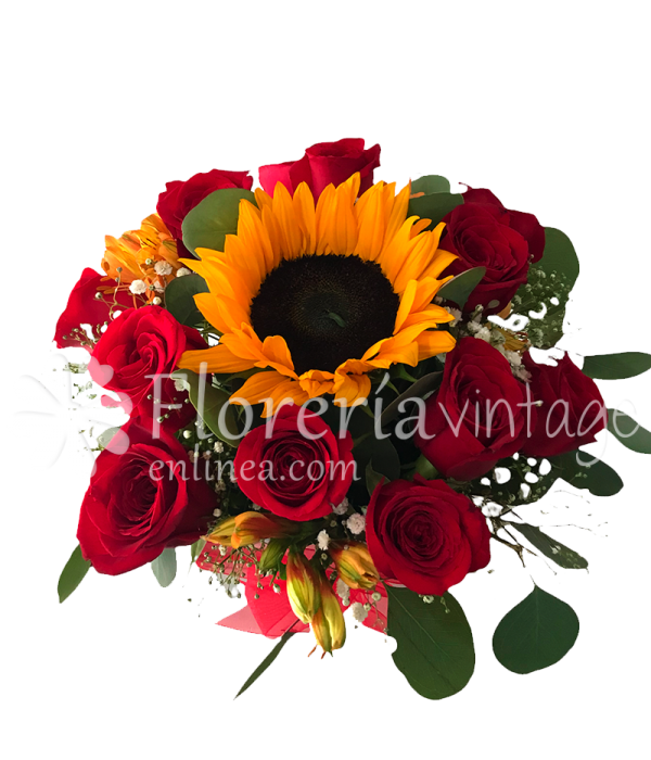 arreglos-florales-a-domicilio-12RRG-CAJ-12-rosas-y-girasol-en-caja