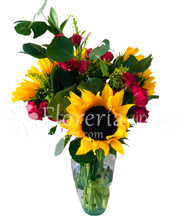 arreglos-florales-a-domicilio-GIRMR-BV-girasoles-y-minirosa