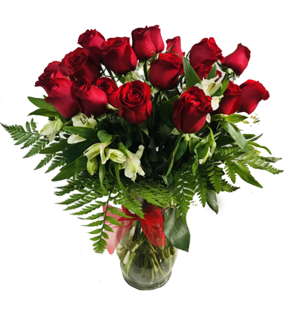 10 ROSAS EN VIDRIO
